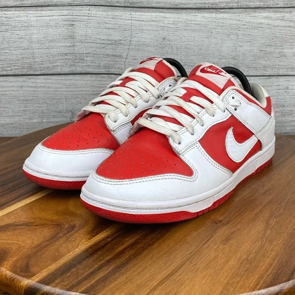 Nike Dunk Low Championship Red White Sneaker DD1391-600 Men’s Shoe Size 8